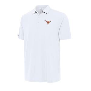 Antigua Texas Longhorns Polo, White, Men's Size Large, NWT